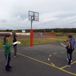 Mrs Conway's class completing our school math's trail