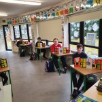 Making Christmas cards for the elderly in the community