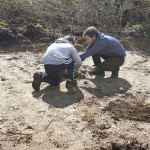Planting trees at the interpretative centre 2019