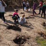 Planting trees at the interpretative centre 2019