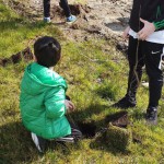 Planting trees at the interpretative centre 2019